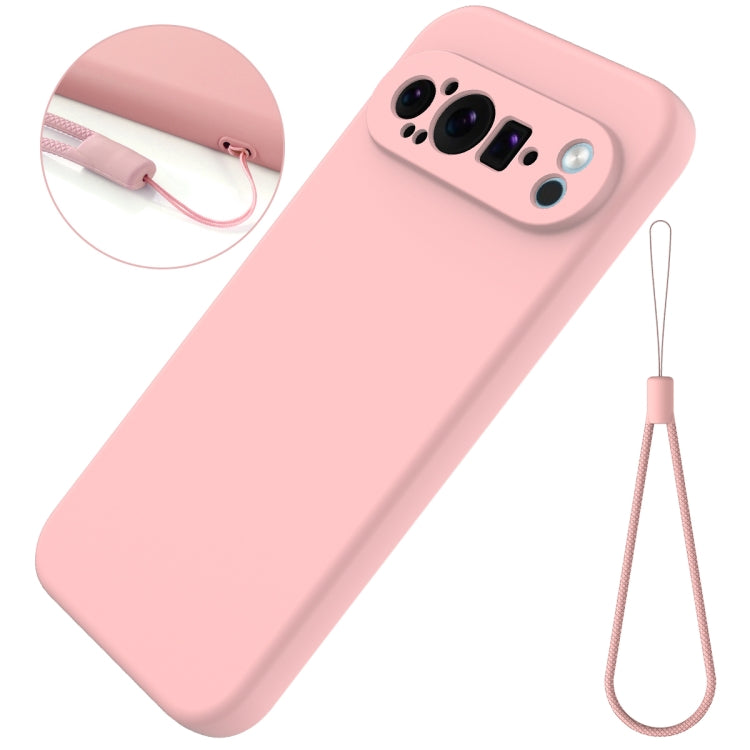 For Google Pixel 9 Pro XL Pure Color Liquid Silicone Shockproof Phone Case(Pink) - Google Cases by PMC Jewellery | Online Shopping South Africa | PMC Jewellery | Buy Now Pay Later Mobicred