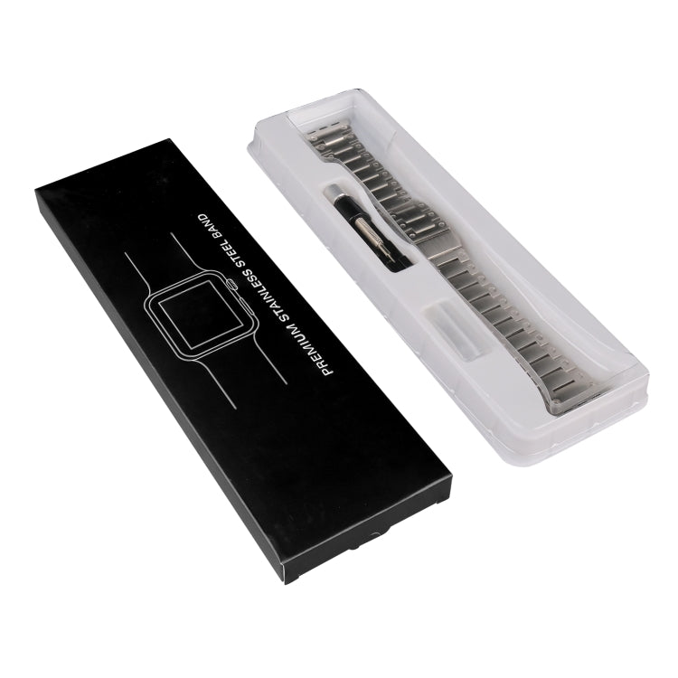 Double Rows Metal Watch Band For Apple Watch Ultra 2 49mm(Black) - Watch Bands by PMC TechLife | Online Shopping South Africa | PMC TechLife