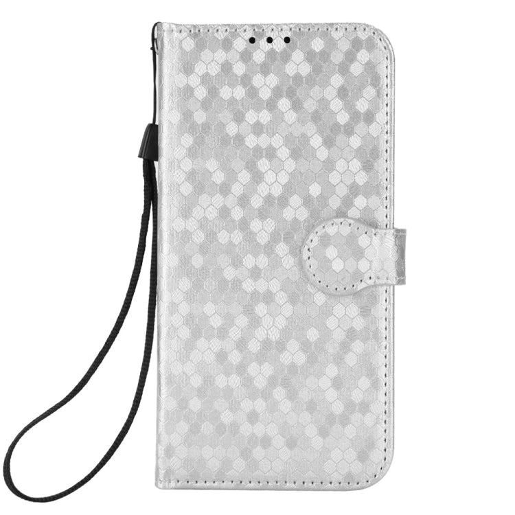 For Google Pixel 9 Pro Honeycomb Dot Texture Leather Phone Case(Silver) - Google Cases by PMC Jewellery | Online Shopping South Africa | PMC Jewellery | Buy Now Pay Later Mobicred