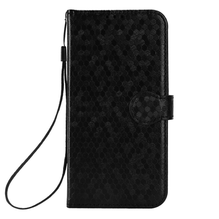 For Google Pixel 9 Honeycomb Dot Texture Leather Phone Case(Black) - Google Cases by PMC Jewellery | Online Shopping South Africa | PMC Jewellery | Buy Now Pay Later Mobicred