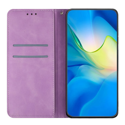 For Xiaomi Poco X4 Pro 5G Ethnic Embossed Adsorption Leather Phone Case(Purple) - Xiaomi Cases by PMC Jewellery | Online Shopping South Africa | PMC Jewellery | Buy Now Pay Later Mobicred