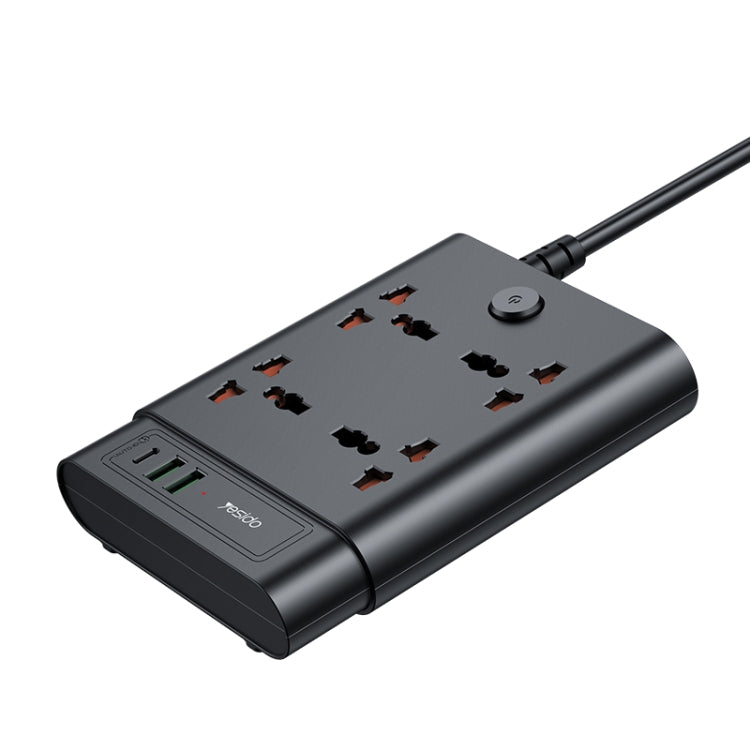 Yesido MC-11 4 Plugs + PD 20W+2 QC3.0 Ports 2650W Multi-functional High Power Socket(UK Plug) - Extension Socket by Yesido | Online Shopping South Africa | PMC Jewellery | Buy Now Pay Later Mobicred