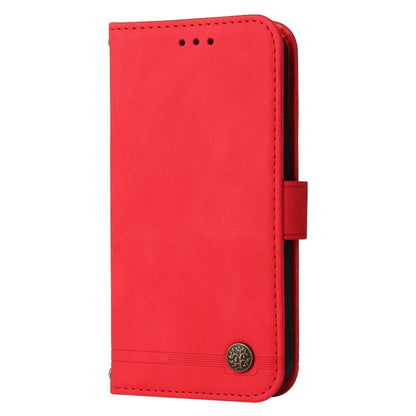 For Xiaomi Redmi K70 / K70 Pro Skin Feel Life Tree Metal Button Leather Phone Case(Red) - K70 Pro Cases by PMC Jewellery | Online Shopping South Africa | PMC Jewellery | Buy Now Pay Later Mobicred