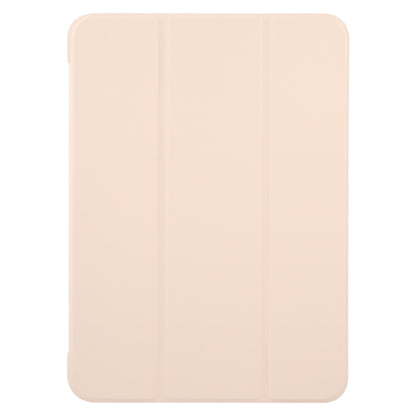 For iPad Air 13 2024 GEBEI 3-folding Holder Shockproof Flip Leather Tablet Case(Pink) - iPad Air 13 2024 Cases by GEBEI | Online Shopping South Africa | PMC Jewellery | Buy Now Pay Later Mobicred