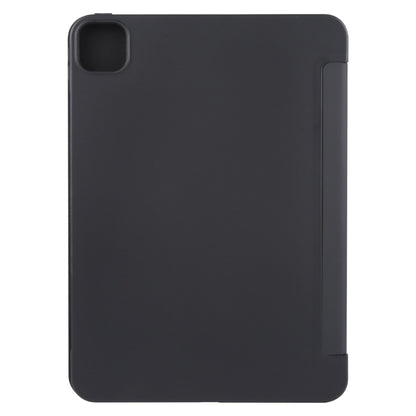 For iPad Pro 13 2024 GEBEI 3-folding Holder Shockproof Flip Leather Tablet Case(Black) - iPad Pro 13 2024 Cases by GEBEI | Online Shopping South Africa | PMC Jewellery | Buy Now Pay Later Mobicred