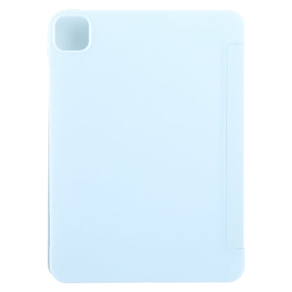 For iPad Pro 13 2024 GEBEI 3-folding Holder Shockproof Flip Leather Tablet Case(Sky Blue) - iPad Pro 13 2024 Cases by GEBEI | Online Shopping South Africa | PMC Jewellery | Buy Now Pay Later Mobicred