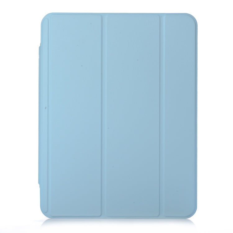 For iPad Air 11 2024 / iPad Pro 11 3-Fold Lock Buckle Leather Smart Tablet Case(Sky Blue) - iPad Pro 11 (2022/2021) Cases by PMC Jewellery | Online Shopping South Africa | PMC Jewellery | Buy Now Pay Later Mobicred