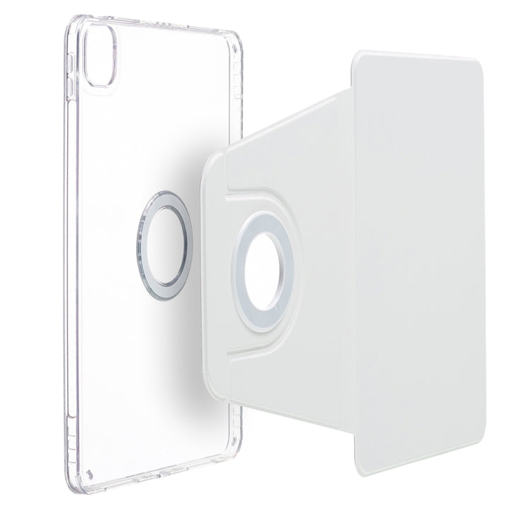 For iPad Pro 13 2024 Magnetic Split Leather Smart Tablet Case(White) - iPad Pro 13 2024 Cases by PMC TechLife | Online Shopping South Africa | PMC TechLife | Buy Now Pay Later Mobicred