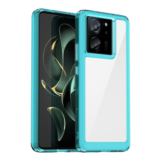 For Xiaomi Redmi K60 Ultra Colorful Series Acrylic Hybrid TPU Phone Case(Transparent Blue) - Redmi K60 Ultra Cases by PMC Jewellery | Online Shopping South Africa | PMC Jewellery | Buy Now Pay Later Mobicred