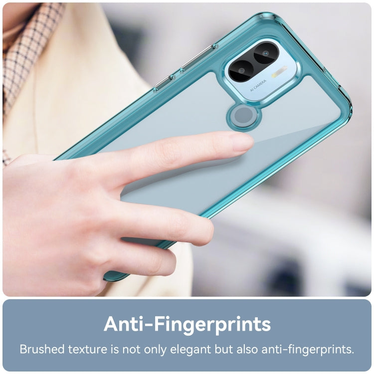 For Xiaomi Poco C50 Colorful Series Acrylic Hybrid TPU Phone Case(Transparent Blue) - Xiaomi Cases by PMC Jewellery | Online Shopping South Africa | PMC Jewellery | Buy Now Pay Later Mobicred