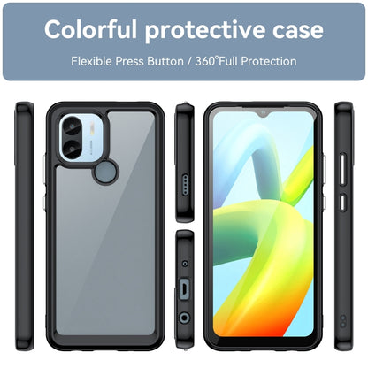 For Xiaomi Poco C50 Colorful Series Acrylic Hybrid TPU Phone Case(Black) - Xiaomi Cases by PMC Jewellery | Online Shopping South Africa | PMC Jewellery | Buy Now Pay Later Mobicred