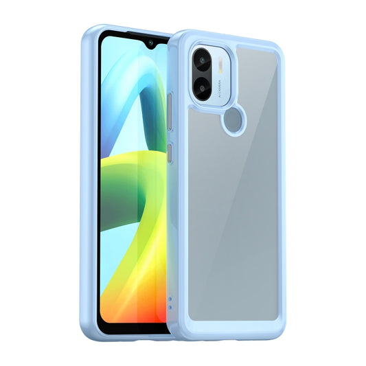 For Xiaomi Redmi A1+ Colorful Series Acrylic Hybrid TPU Phone Case(Blue) - Xiaomi Cases by PMC Jewellery | Online Shopping South Africa | PMC Jewellery | Buy Now Pay Later Mobicred