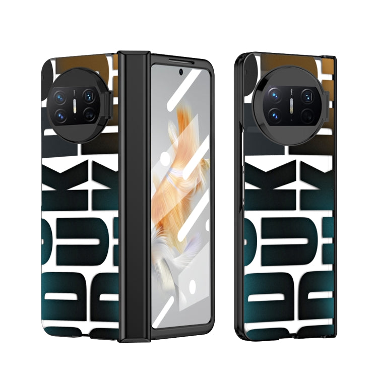 For Huawei Mate X3 Integrated Electroplating Folding Phone Case with Hinge(Black) - Huawei Cases by PMC TechLife | Online Shopping South Africa | PMC TechLife | Buy Now Pay Later Mobicred