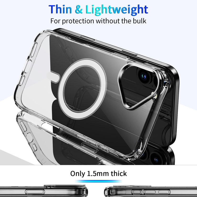 For iPhone 16 Plus Four Corner Airbags MagSafe Magnetic Phone Case(Transparent) - iPhone 16 Plus Cases by PMC Jewellery | Online Shopping South Africa | PMC Jewellery | Buy Now Pay Later Mobicred