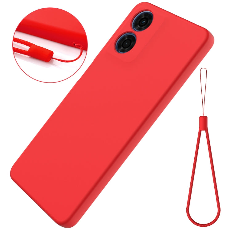 For Motorola Moto E14 Solid Color Liquid Silicone Dropproof Full Coverage Phone Case(Red) - free shipping - PMC TechLife - Order now!