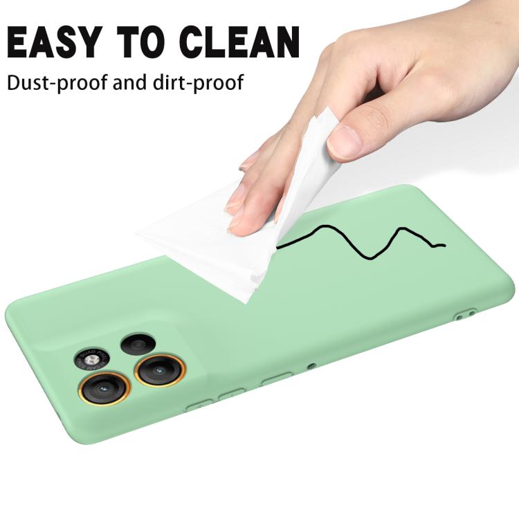 For Motorola Moto G86 5G Solid Color Liquid Silicone Dropproof Full Coverage Phone Case(Green) - free shipping - PMC TechLife - Order now!
