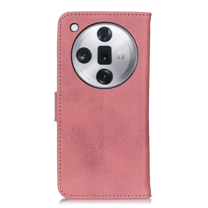 For OPPO Find X7 KHAZNEH Cowhide Texture Flip Leather Phone Case(Pink) - Find X7 Cases by PMC Jewellery | Online Shopping South Africa | PMC Jewellery | Buy Now Pay Later Mobicred