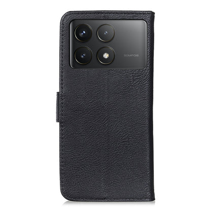 For Xiaomi Redmi K70 5G / K70 Pro 5G KHAZNEH Cowhide Texture Flip Leather Phone Case(Black) - K70 Cases by PMC Jewellery | Online Shopping South Africa | PMC Jewellery | Buy Now Pay Later Mobicred