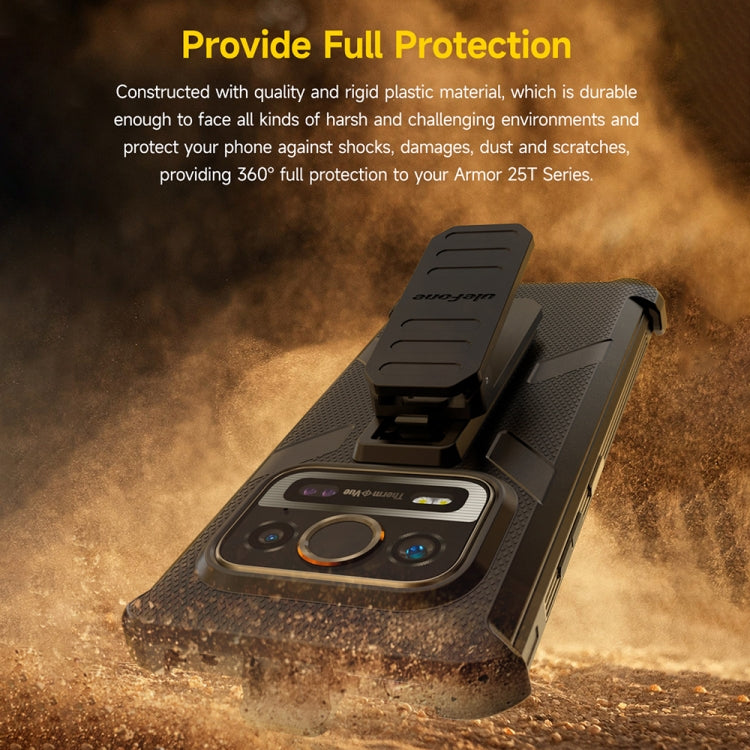 For Ulefone Armor 25T Pro Ulefone Back Clip Phone Case with Carabiner(Black) - Ulefone Cases by Ulefone | Online Shopping South Africa | PMC Jewellery | Buy Now Pay Later Mobicred