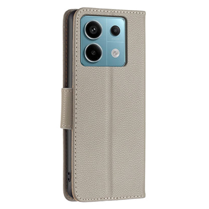 For Xiaomi Redmi Note 13 Pro 5G Litchi Texture Pure Color Leather Phone Case(Grey) - Xiaomi Cases by PMC Jewellery | Online Shopping South Africa | PMC Jewellery | Buy Now Pay Later Mobicred