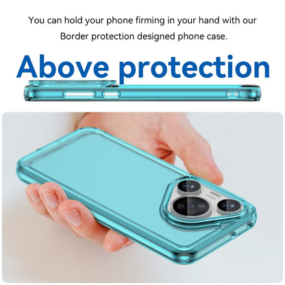 For Huawei Pura 70 Pro Candy Series TPU Phone Case(Transparent Blue) - Huawei Cases by PMC Jewellery | Online Shopping South Africa | PMC Jewellery | Buy Now Pay Later Mobicred