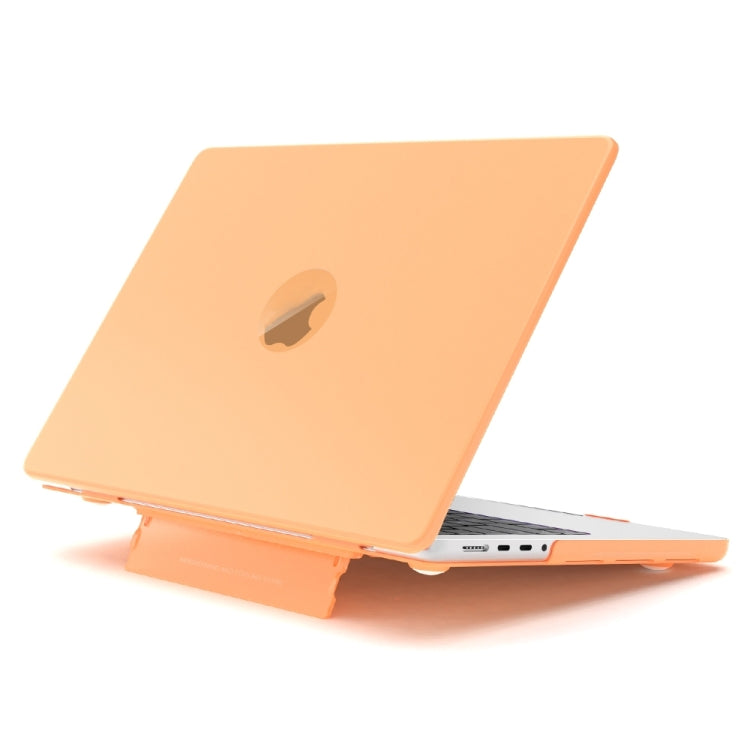 For Macbook Pro 16.2 2023 A2991/A2780 Frosted Translucent Laptop Protective Case(Yellow) - MacBook Pro Cases by PMC Jewellery | Online Shopping South Africa | PMC Jewellery | Buy Now Pay Later Mobicred