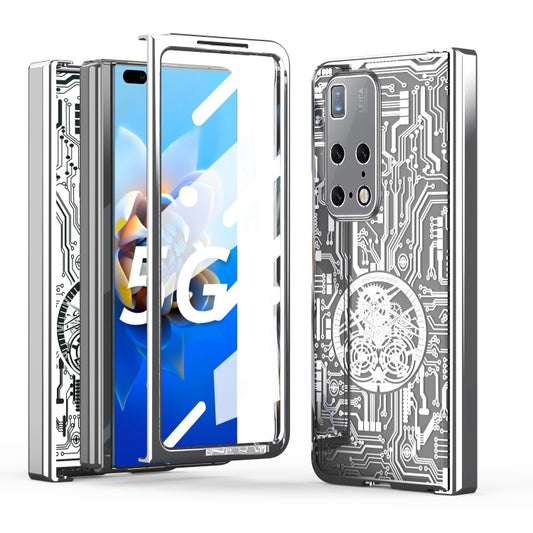 For Huawei Mate X2 Mechanical Legend Integrated Electroplating All-inclusive Phone Case(Silver) - Huawei Cases by PMC Jewellery | Online Shopping South Africa | PMC Jewellery | Buy Now Pay Later Mobicred