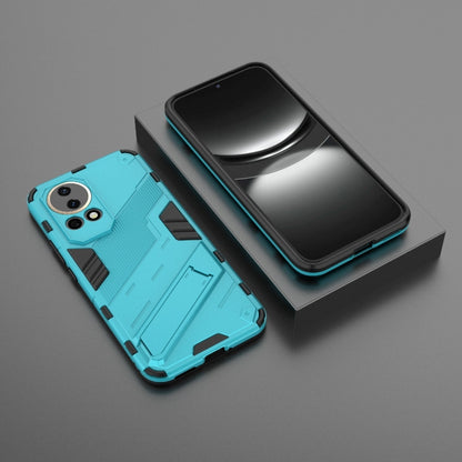 For Huawei nova 12 5G Punk Armor 2 in 1 PC + TPU Phone Case with Holder(Blue) - Huawei Cases by PMC Jewellery | Online Shopping South Africa | PMC Jewellery | Buy Now Pay Later Mobicred