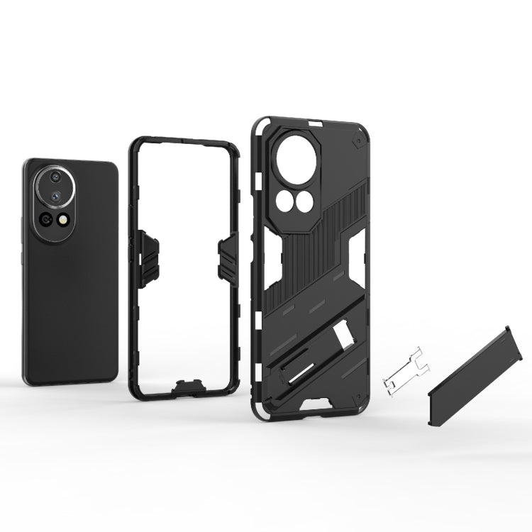 For Huawei nova 12 Pro Punk Armor 2 in 1 PC + TPU Phone Case with Holder(Green) - Huawei Cases by PMC TechLife | Online Shopping South Africa | PMC TechLife | Buy Now Pay Later Mobicred