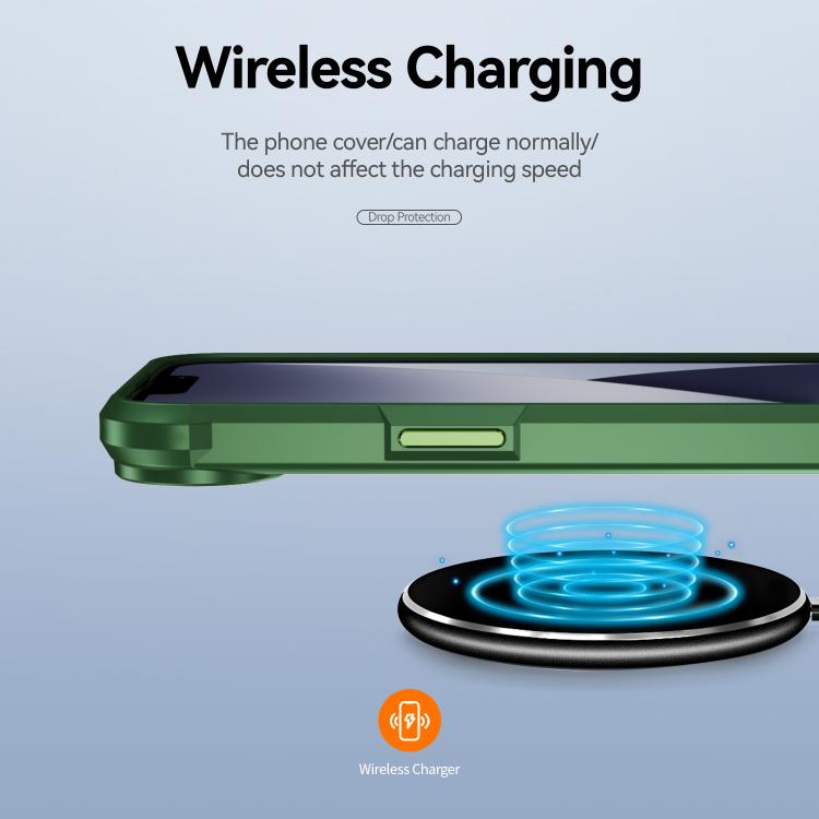 For iPhone 16e TPU + PC Lens Protection Phone Case(Green) - iPhone 16e Cases by PMC TechLife | Online Shopping South Africa | PMC TechLife | Buy Now Pay Later Mobicred