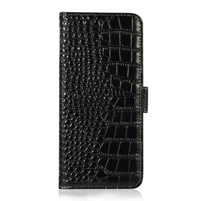 For iPhone 16 Pro Crocodile Top Layer Cowhide Leather Phone Case(Black) - iPhone 16 Pro Cases by PMC Jewellery | Online Shopping South Africa | PMC Jewellery | Buy Now Pay Later Mobicred