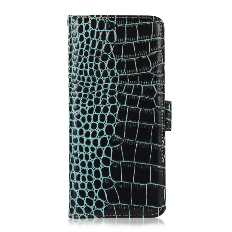 For iPhone 16 Plus Crocodile Top Layer Cowhide Leather Phone Case(Green) - free shipping - PMC TechLife - Order now!