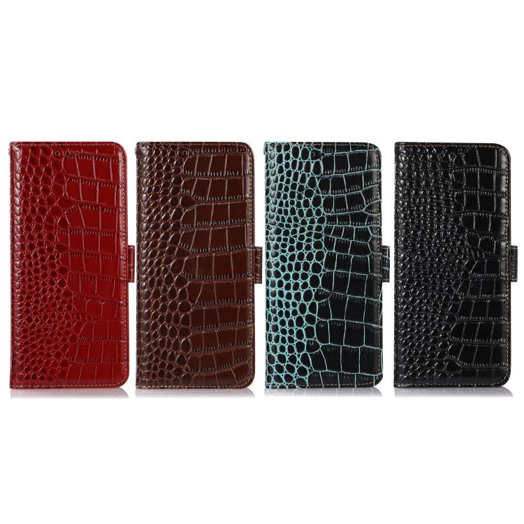 For iPhone 17 Crocodile Top Layer Cowhide Leather Phone Case(Black) - free shipping - PMc TechLife - Order now!