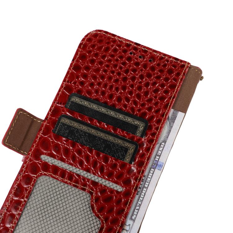 For iPhone 17 Pro Max Crocodile Top Layer Cowhide Leather Phone Case(Red) - free shipping - PMc TechLife - Order now!