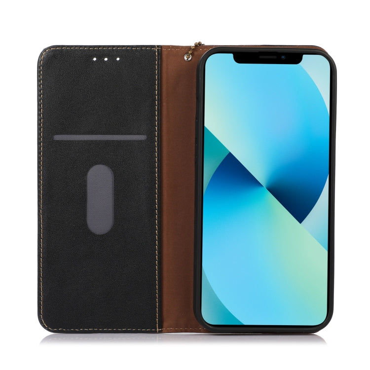 For iPhone 16 KHAZNEH Nappa Top Layer Cowhide Leather Phone Case(Black) - iPhone 16 Cases by PMC TechLife | Online Shopping South Africa | PMC TechLife | Buy Now Pay Later Mobicred