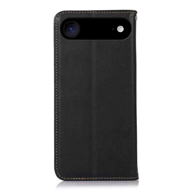 For iPhone 17 Air KHAZNEH Nappa Top Layer Cowhide Leather Phone Case(Black) - free shipping - PMc TechLife - Order now!