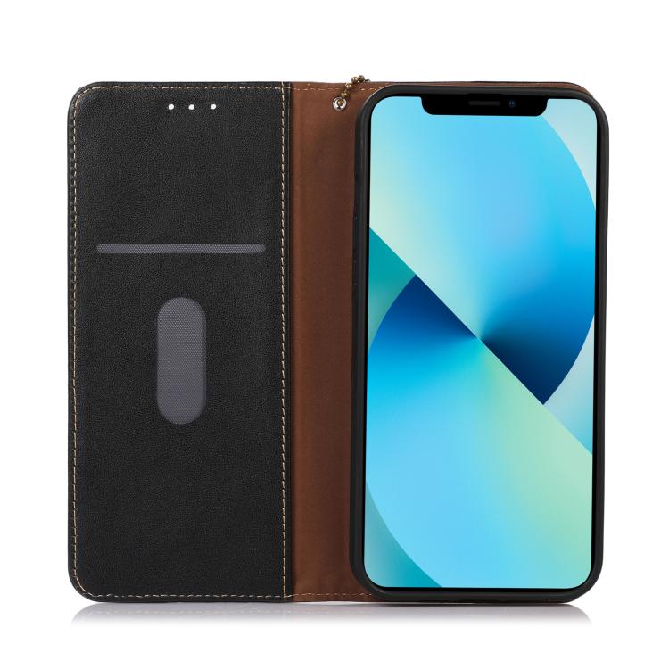 For iPhone 17 Air KHAZNEH Nappa Top Layer Cowhide Leather Phone Case(Black) - free shipping - PMc TechLife - Order now!