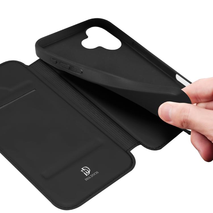 For iPhone 17 DUX DUCIS Skin Pro Series Flip Leather Phone Case(Black) - iPhone 17 Cases by DUX DUCIS | Online Shopping South Africa | PMC TechLife | Buy Now Pay Later Mobicred