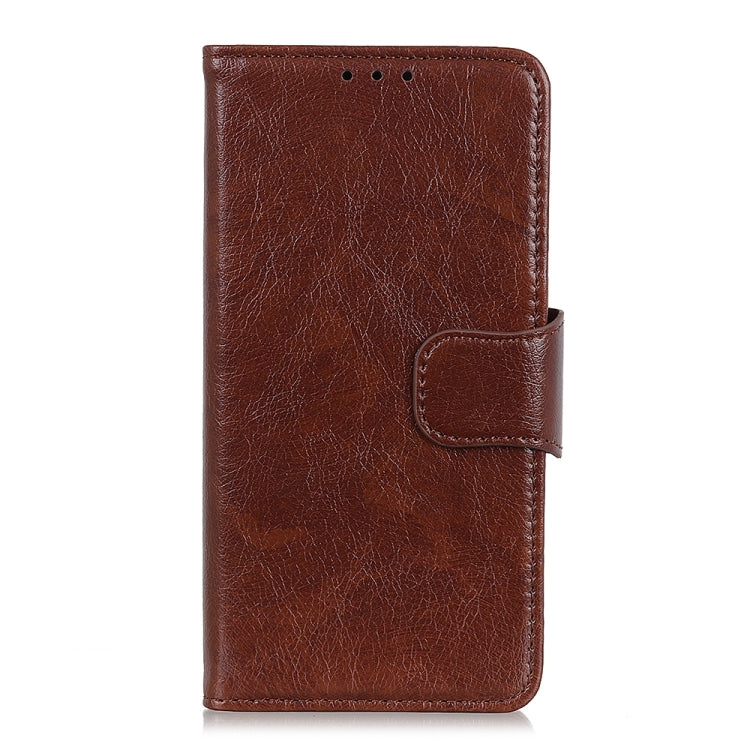 For iPhone 16 Plus Nappa Texture Leather Case(Brown) - iPhone 16 Plus Cases by PMC TechLife | Online Shopping South Africa | PMC TechLife | Buy Now Pay Later Mobicred