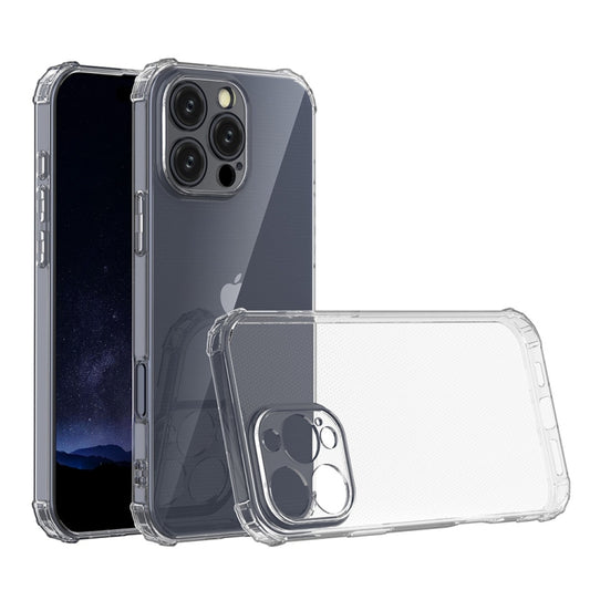 For iPhone 16 Pro Four-Corner Shockproof Clear TPU Phone Case(Transparent) - iPhone 16 Pro Cases by PMC Jewellery | Online Shopping South Africa | PMC Jewellery | Buy Now Pay Later Mobicred