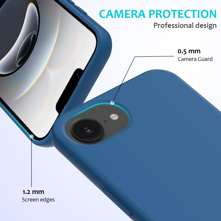 For iPhone 16e Solid Color Silicone Phone Case(Cobalt Blue) - iPhone 16e Cases by PMC TechLife | Online Shopping South Africa | PMC TechLife | Buy Now Pay Later Mobicred