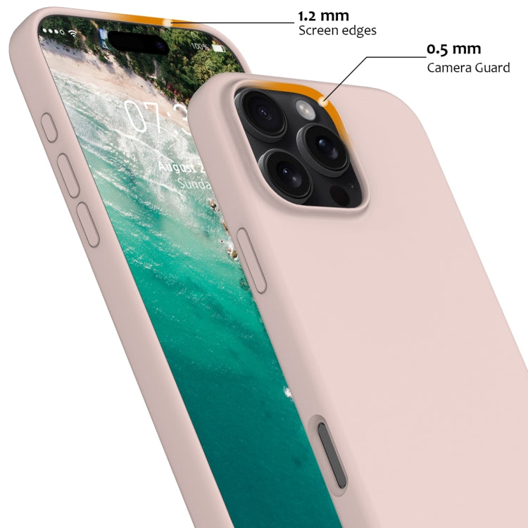 For iPhone 16 Pro Max Shockproof Silicone Magsafe Phone Case(Sand Pink) - iPhone 16 Pro Max Cases by PMC Jewellery | Online Shopping South Africa | PMC Jewellery | Buy Now Pay Later Mobicred