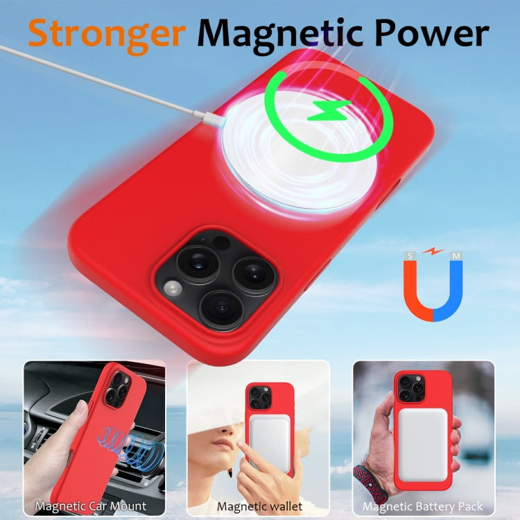 For iPhone 16 Pro Shockproof Silicone Magsafe Phone Case(Red) - iPhone 16 Pro Cases by PMC TechLife | Online Shopping South Africa | PMC TechLife | Buy Now Pay Later Mobicred