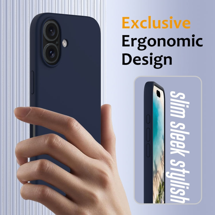For iPhone 16 Shockproof Silicone Magsafe Phone Case(Navy Blue) - iPhone 16 Cases by PMC TechLife | Online Shopping South Africa | PMC TechLife | Buy Now Pay Later Mobicred