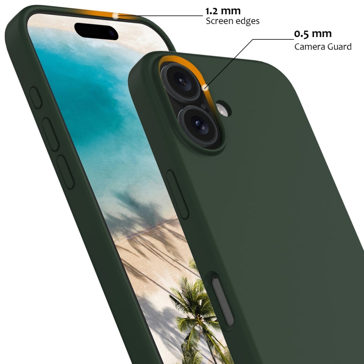 For iPhone 16 Shockproof Silicone Magsafe Phone Case(Dark Green) - free shipping - PMC TechLife - Order now!
