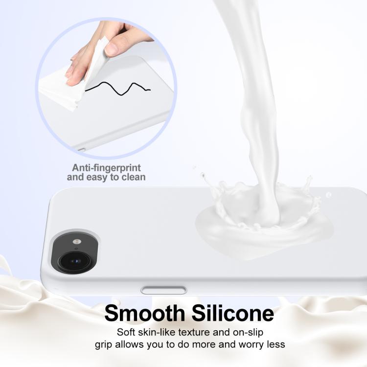 For iPhone 16e Shockproof Silicone Magsafe Phone Case(White) - iPhone 16e Cases by PMC TechLife | Online Shopping South Africa | PMC TechLife | Buy Now Pay Later Mobicred
