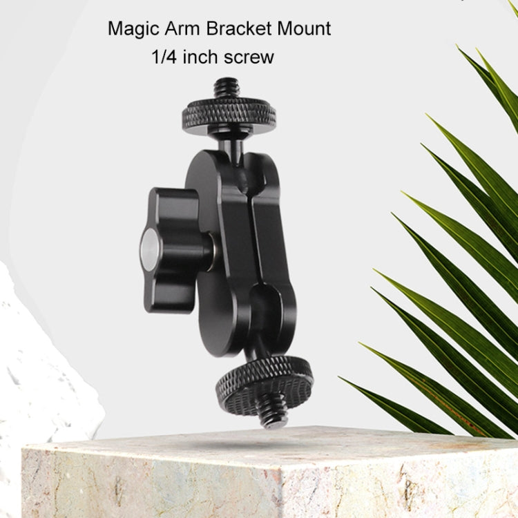 360 Pivot Magic Arm Mount 1/4 inch Ball Head Bracket(Black) - Camera Gimbal by PMC Jewellery | Online Shopping South Africa | PMC Jewellery