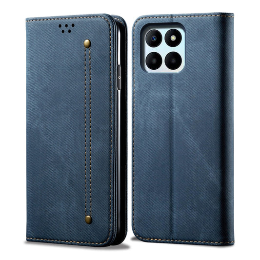 For Honor X6A Denim Texture Flip Leather Phone Case(Blue) - Honor Cases by PMC Jewellery | Online Shopping South Africa | PMC Jewellery