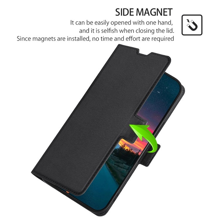 For Infinix Note 40 Pro 4G Ultra-thin Voltage Side Buckle Horizontal Flip Leather Phone Case(Black) - Infinix Cases by PMC TechLife | Online Shopping South Africa | PMC TechLife | Buy Now Pay Later Mobicred