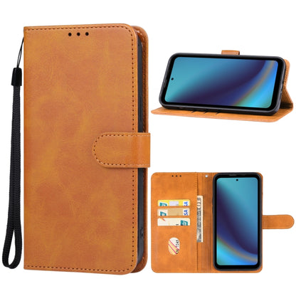 For DOOGEE V20 Pro Leather Phone Case(Brown) - Doogee Cases by PMC Jewellery | Online Shopping South Africa | PMC Jewellery | Buy Now Pay Later Mobicred